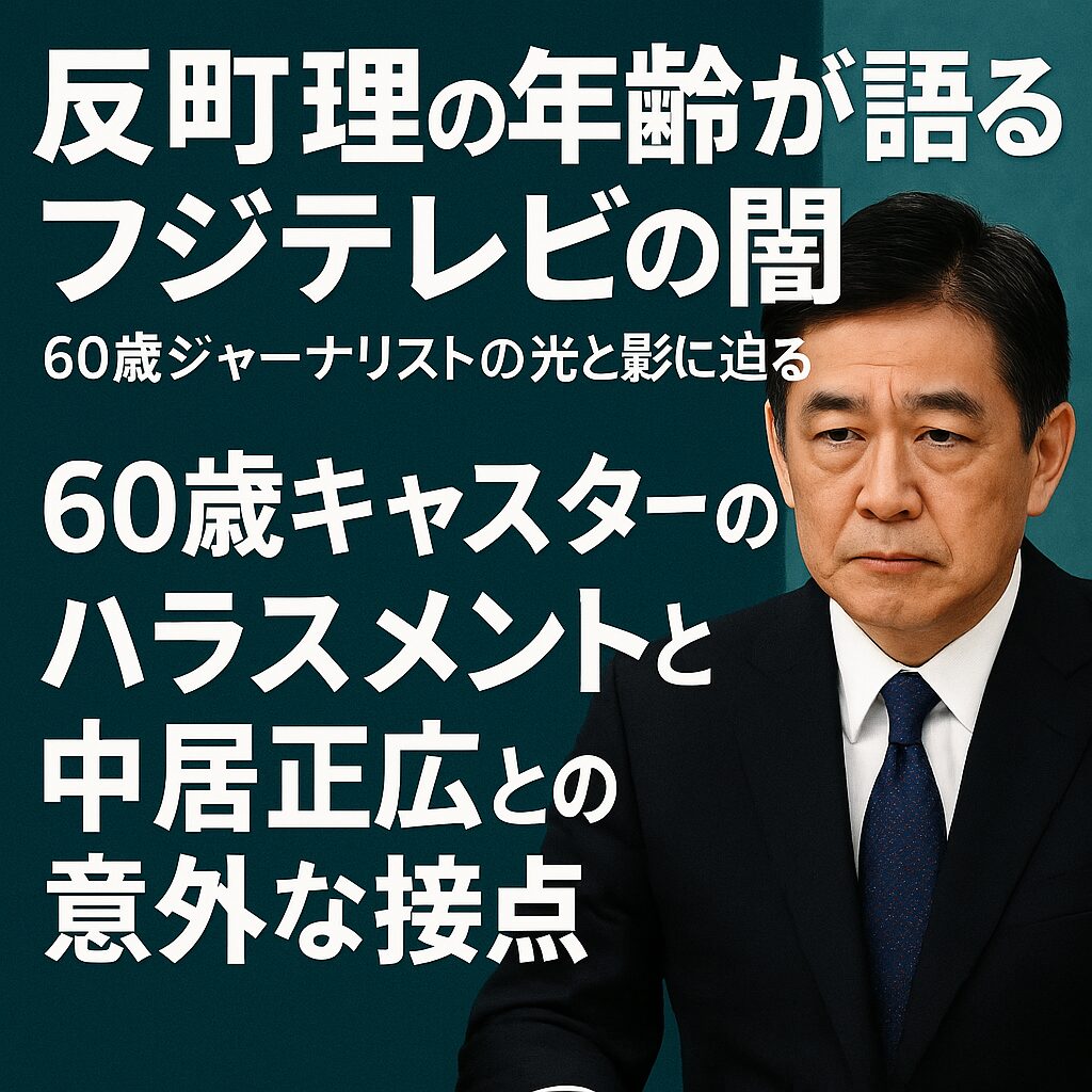 反町理の年齢とフジテレビの闇｜60歳キャスターのハラスメントと中居正広との意外な接点 | キニッター