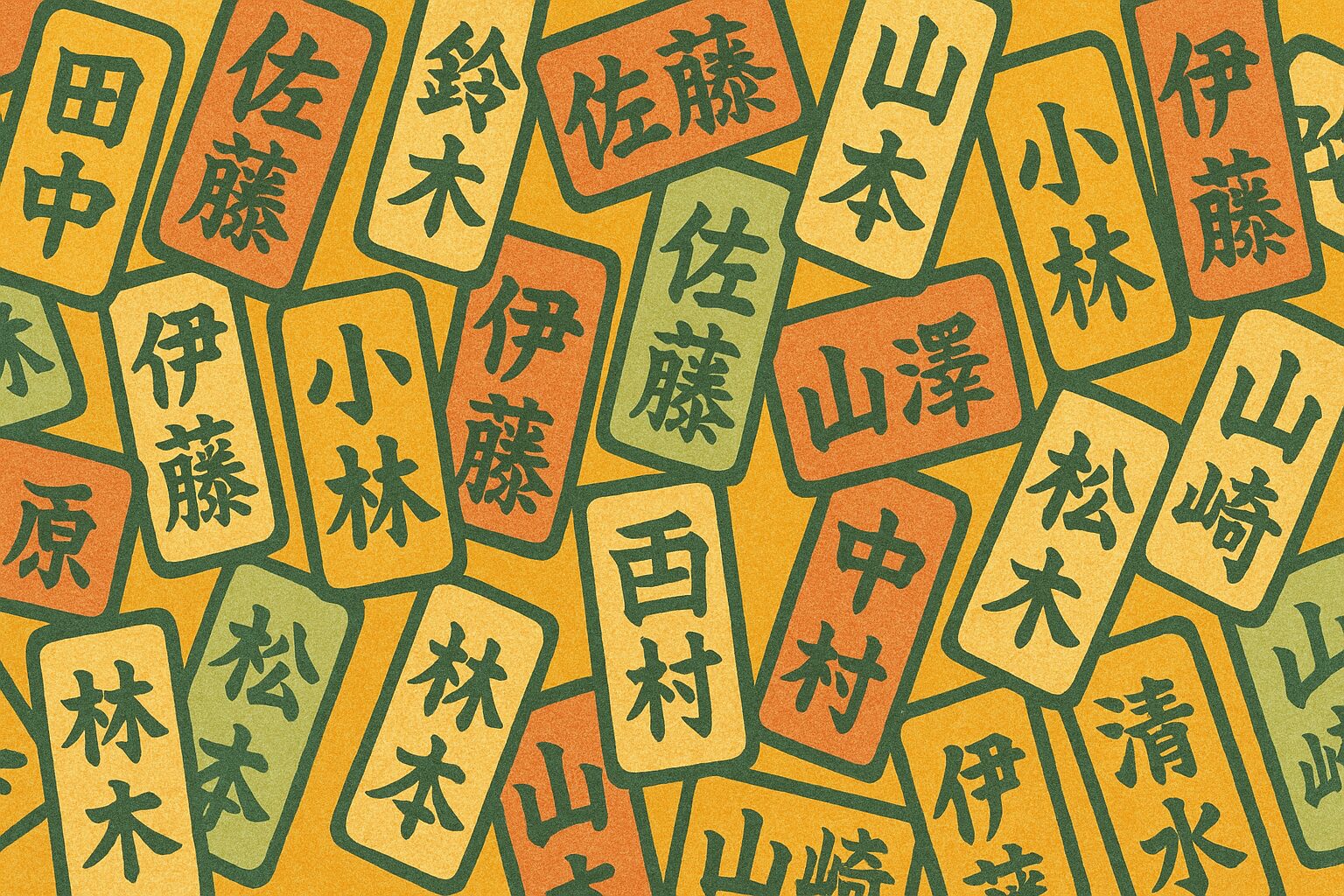 メジャーな苗字