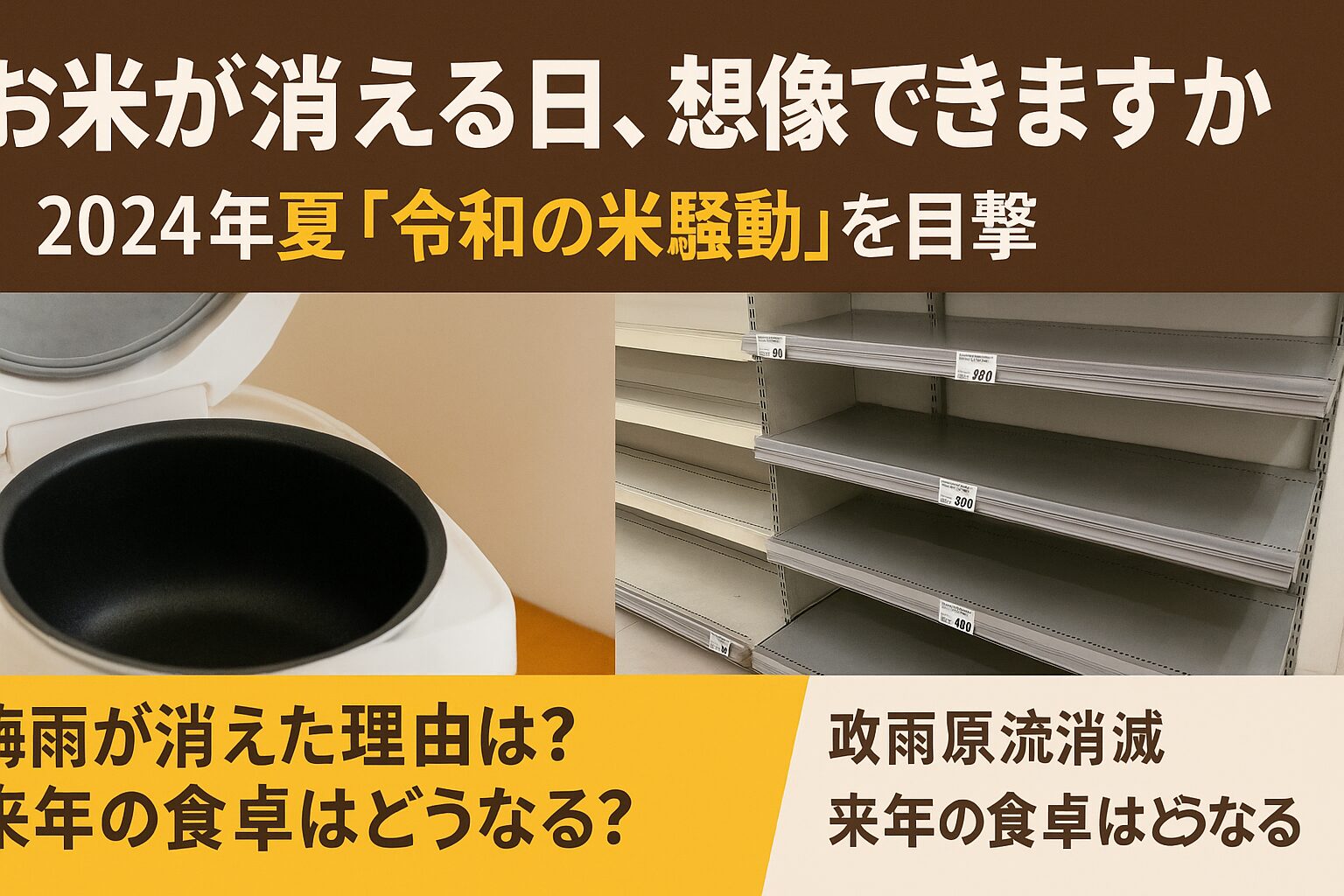 日本からお米が消える日
