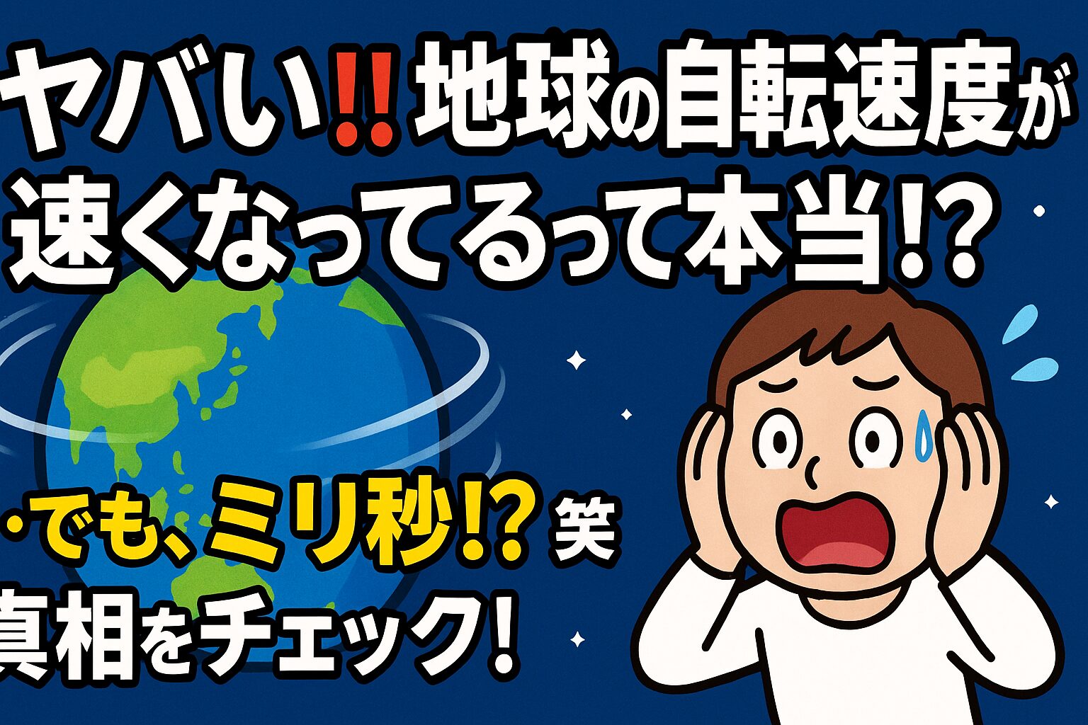 そりゃ地球だって生きてるんだから焦る時もあるさ