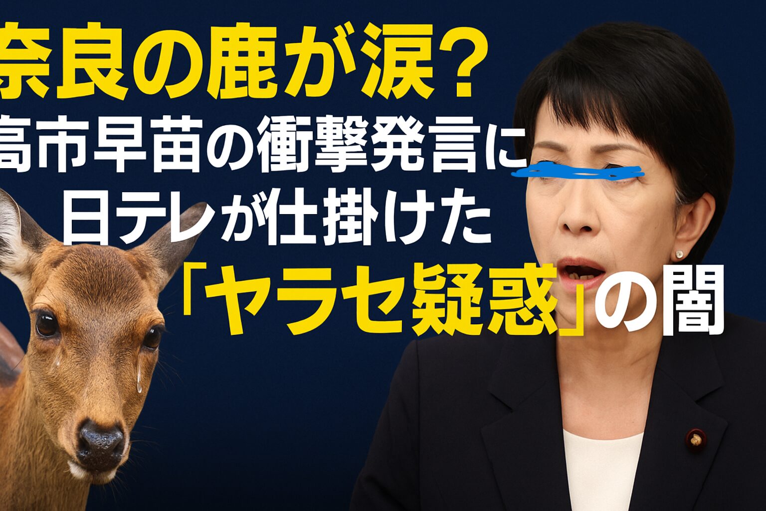 日テレ偏向報道は高市早苗氏への印象操作？