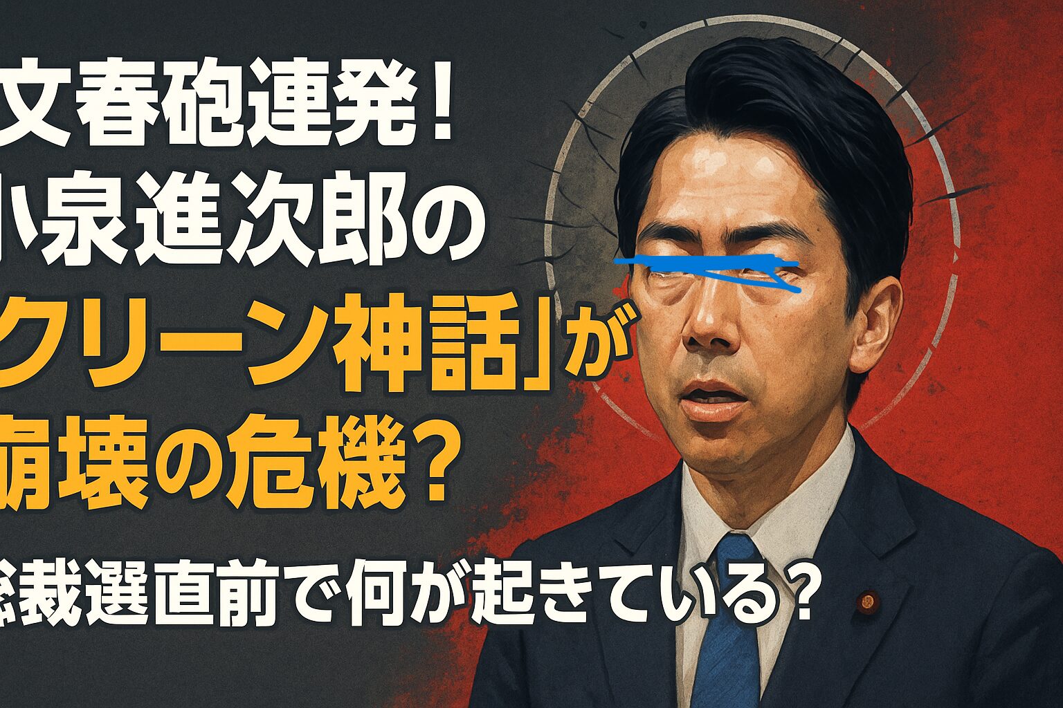 文春砲連発！小泉進次郎の「クリーン神話」が崩壊の危機？総裁選直前で何が起きている？