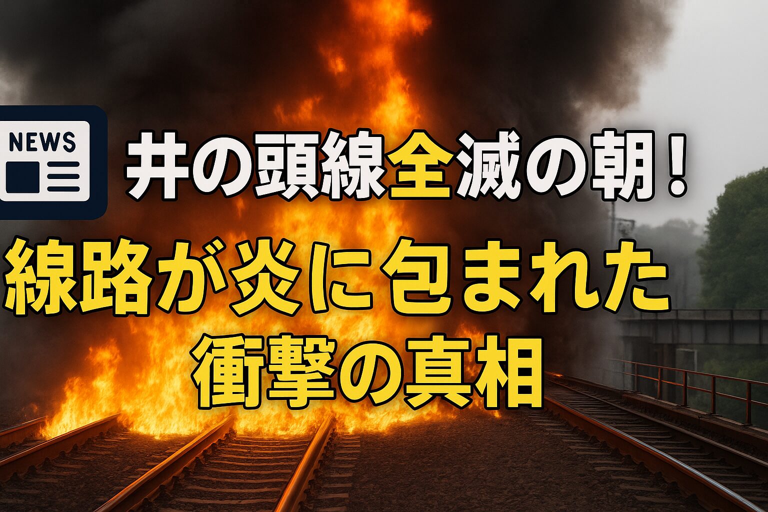 井の頭線の火災について