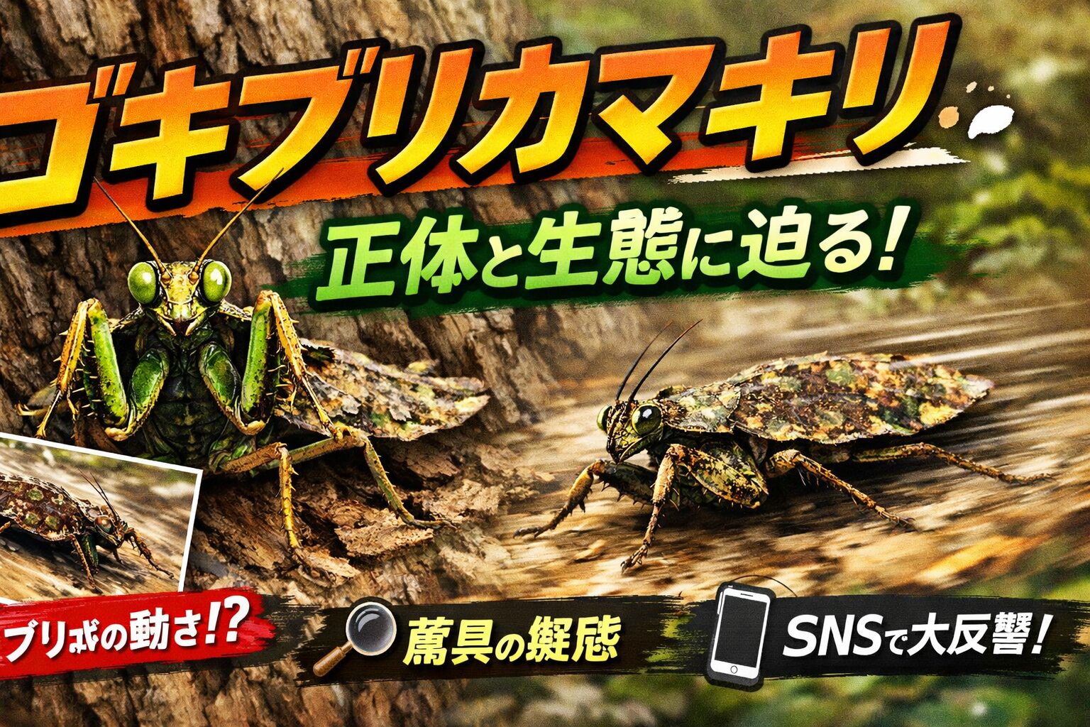 ゴキブリカマキリとは・・・！？