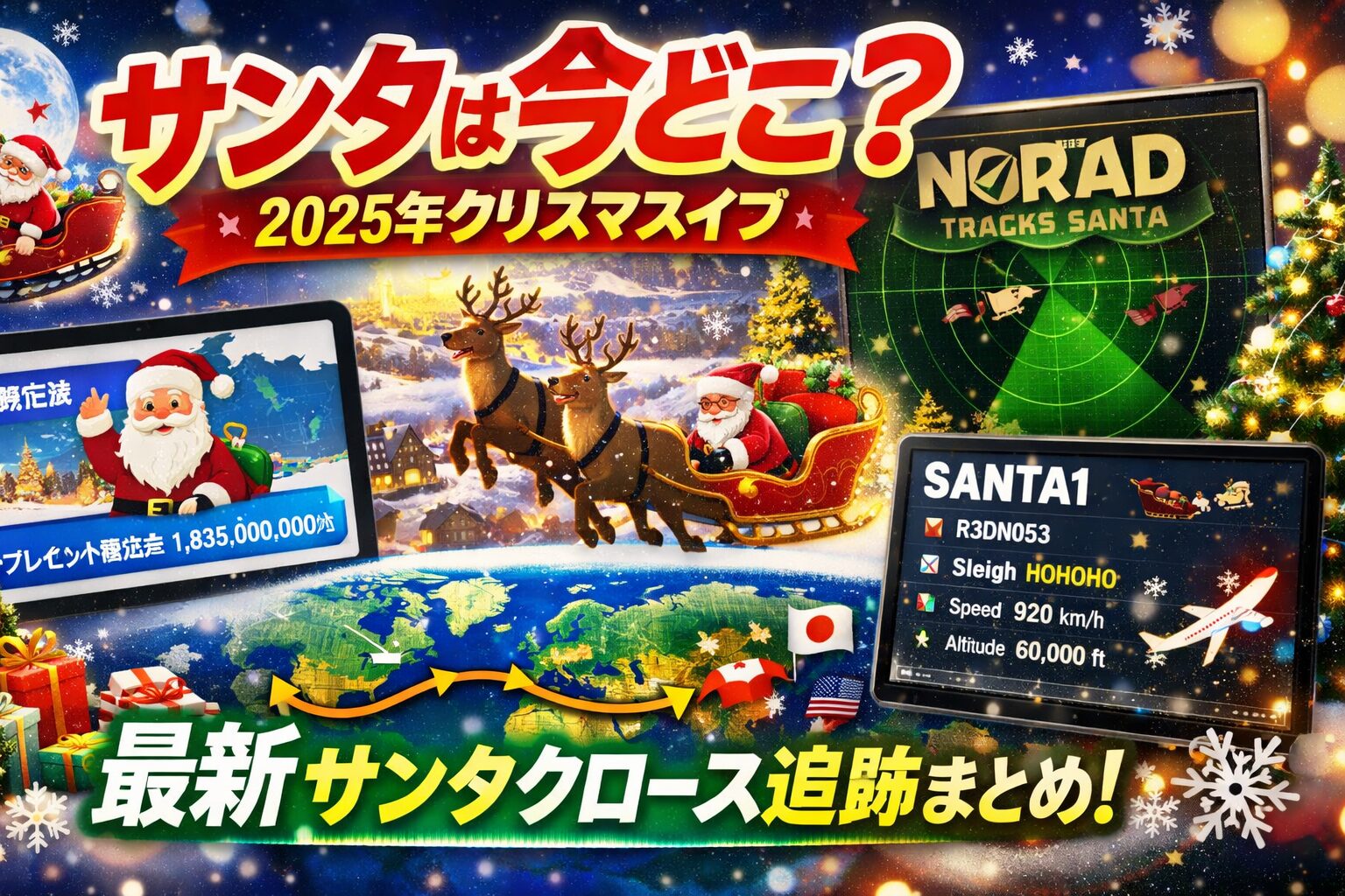 サンタさん忙しいね