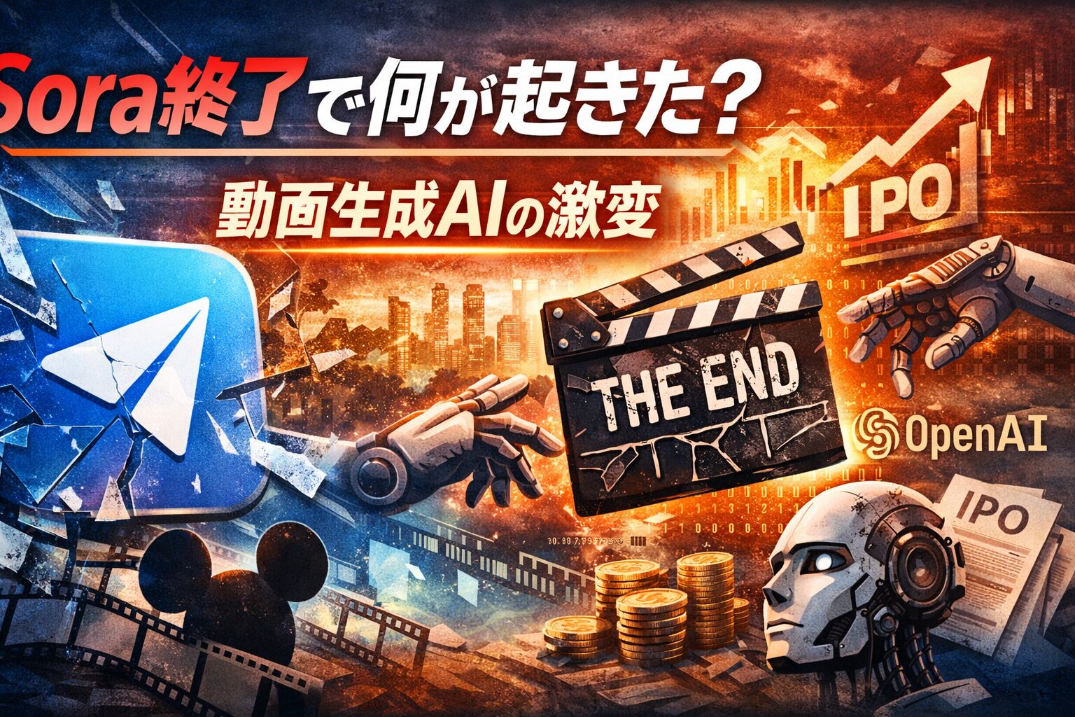 Sora終了報道で何が起きたのかを整理、OpenAIの動画生成AI最新ニュースと今後の行方