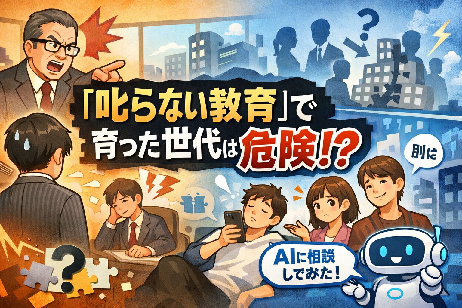 叱らない教育で育った世代は危険？