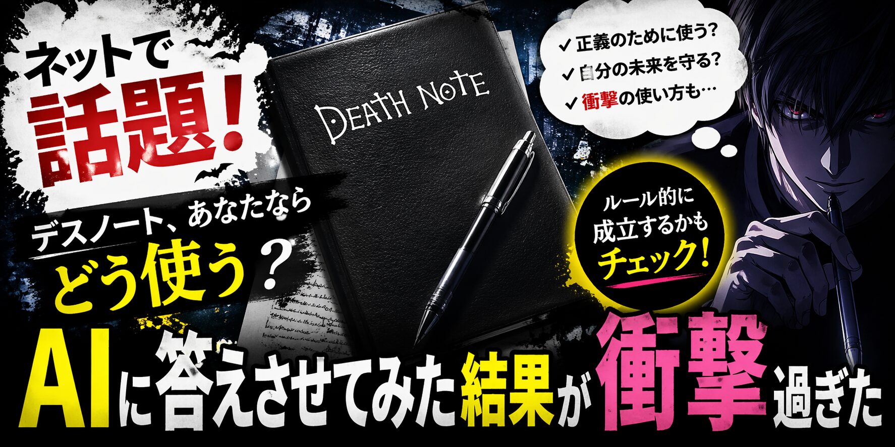 デスノート, あなたならどう使う？