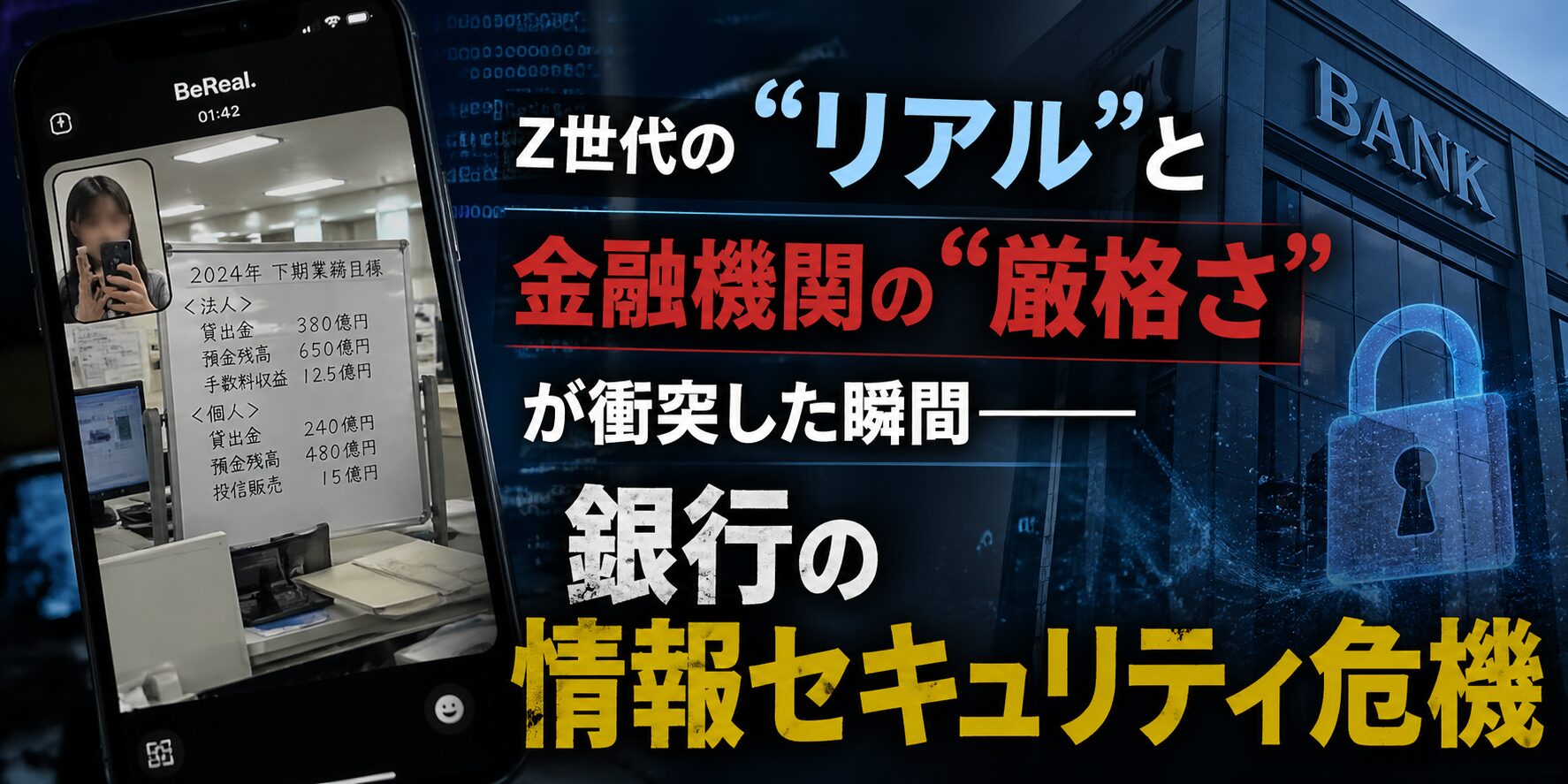 BeReal投稿による銀行内部情報流出