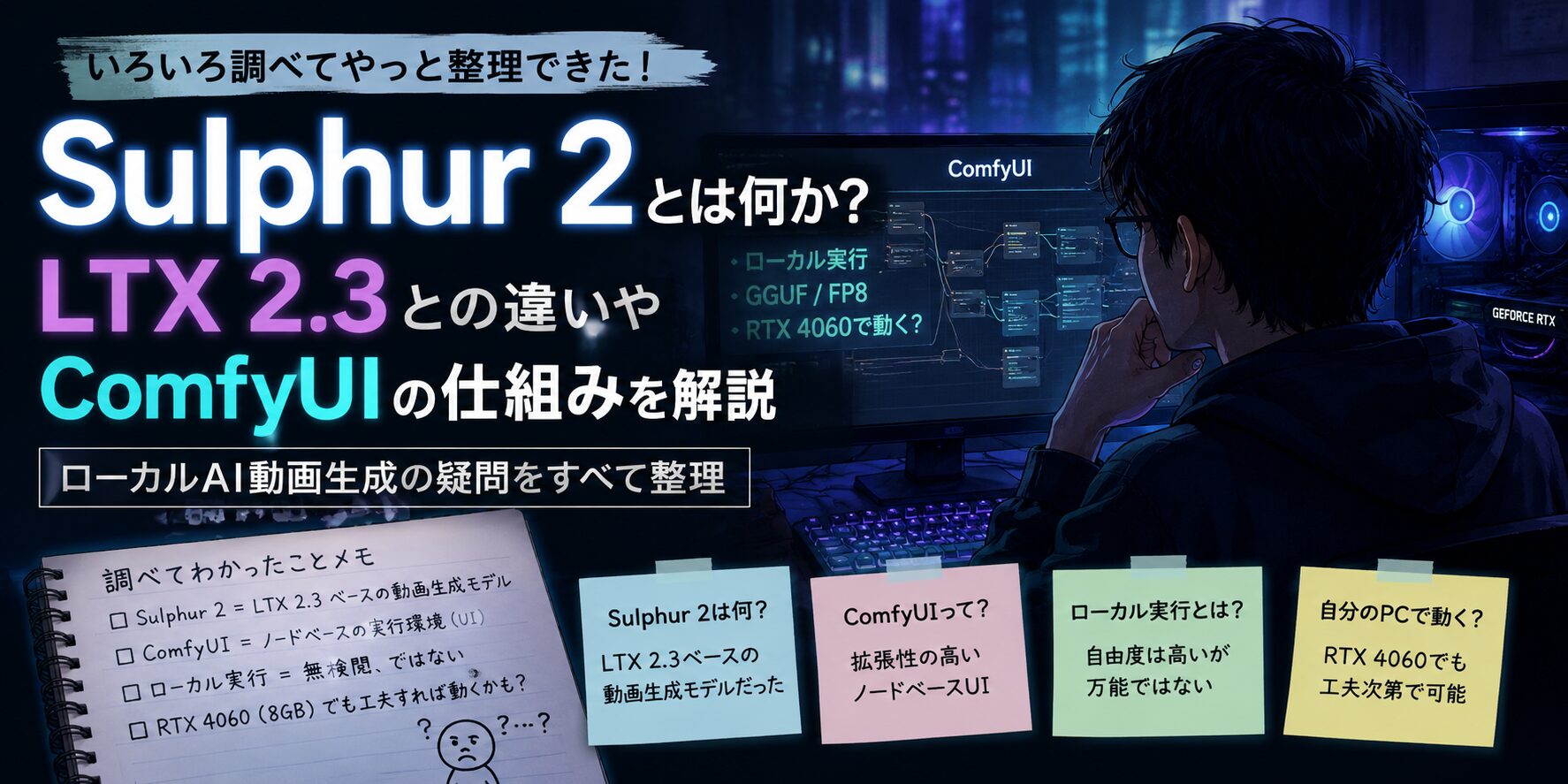 Sulphur 2とLTX 2.3の違いを調べてわかったこと