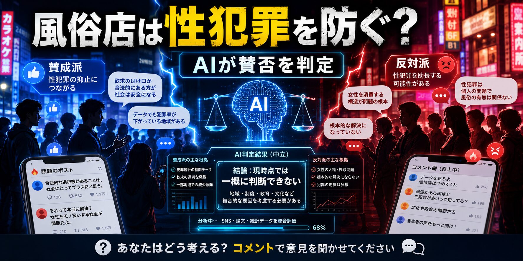 風俗店は性犯罪を防いでいるのか